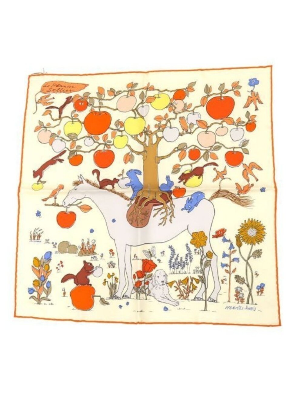 Hermes Carre 45 Gavroche Scarf
